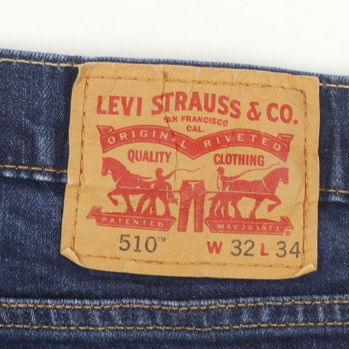 Levi's 510 Men's Blue Slim Fit Denim Jeans W32 L34
