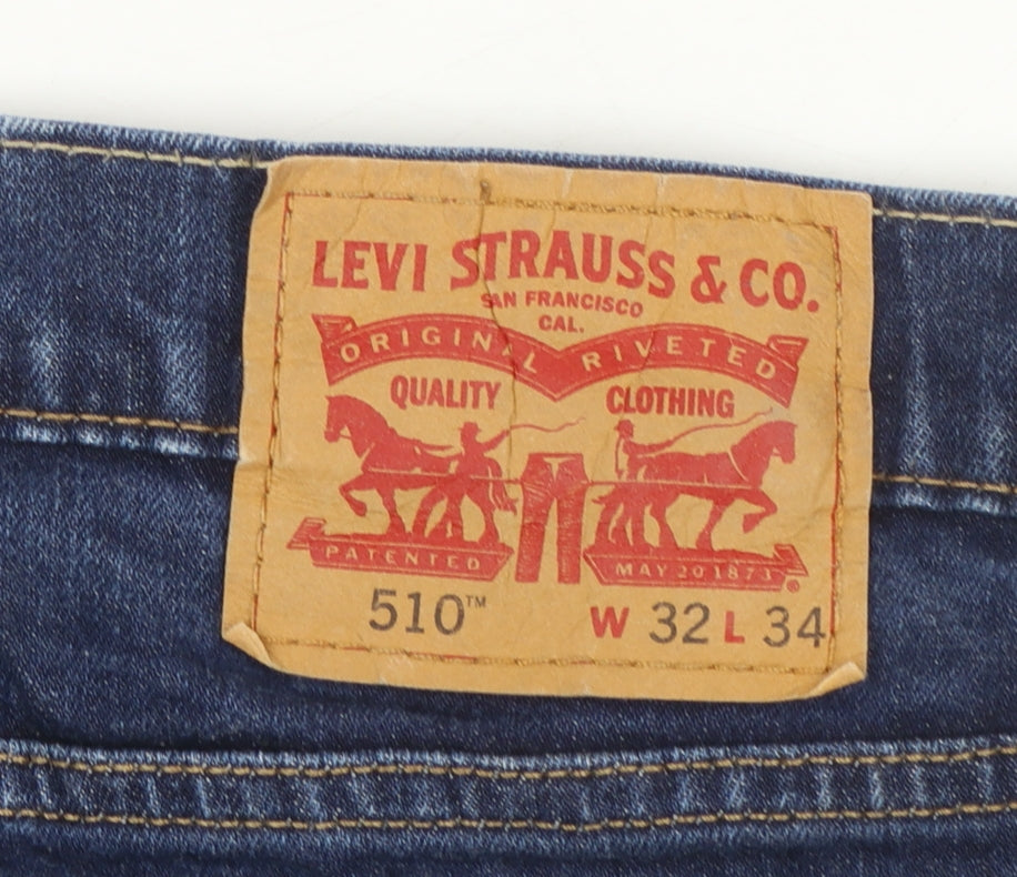 Levi's 510 Men's Blue Slim Fit Denim Jeans W32 L34