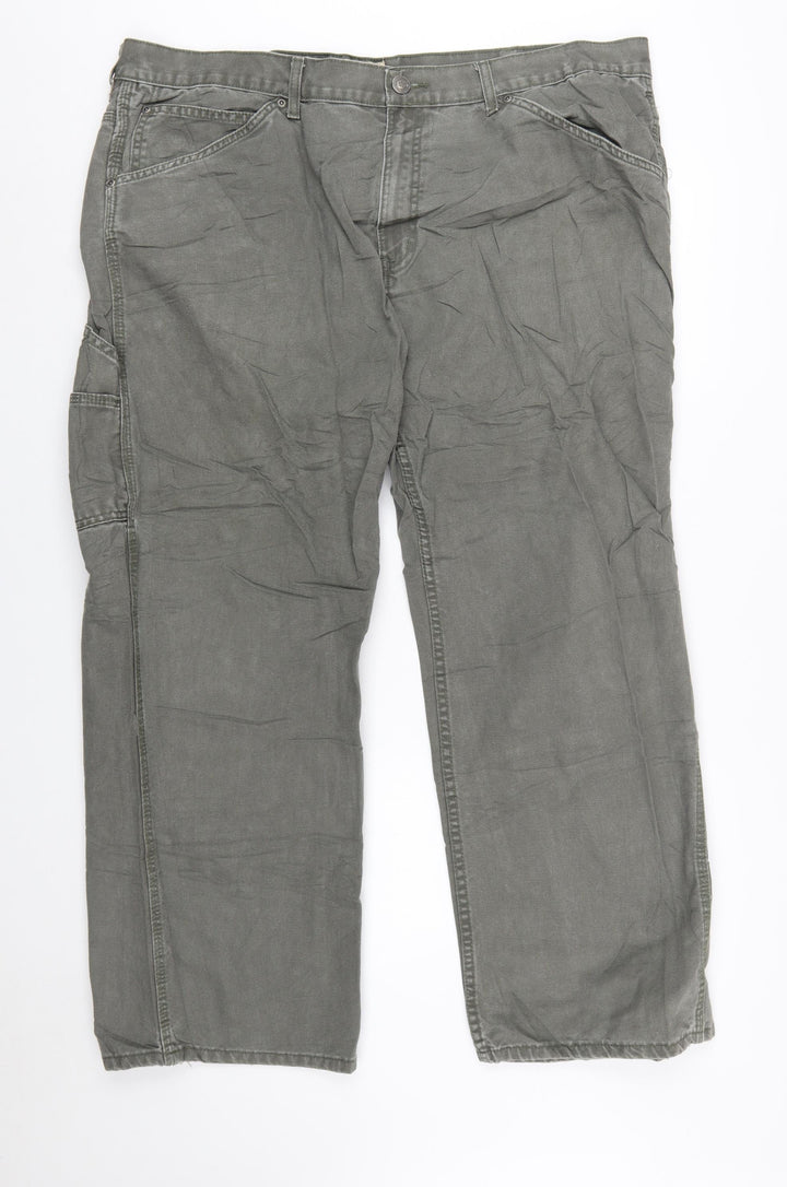 C.E. Schmidt Workwear Men's Grey 44x30 Straight Jeans Cotton Canvas
