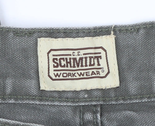 C.E. Schmidt Workwear Men's Grey 44x30 Straight Jeans Cotton Canvas