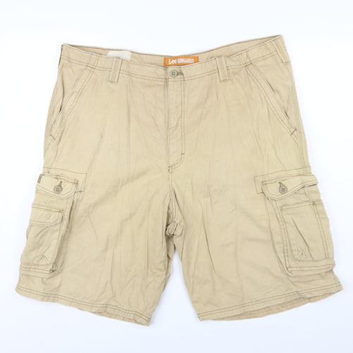 Lee Dungarees Men's Beige Cargo Shorts Size 42 Regular Fit