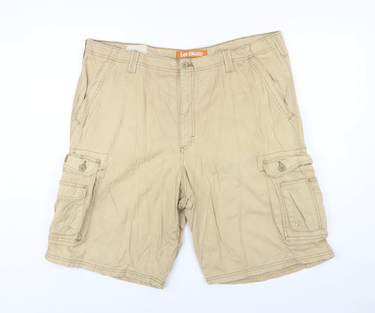 Lee Dungarees Men's Beige Cargo Shorts Size 42 Regular Fit
