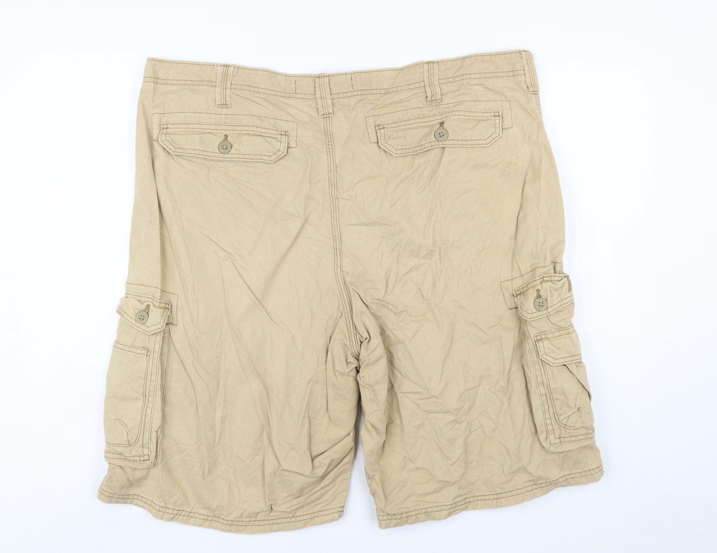 Lee Dungarees Men's Beige Cargo Shorts Size 42 Regular Fit
