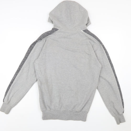 Ellesse Men's Grey XS Full Zip Hoodie with Logo Trim