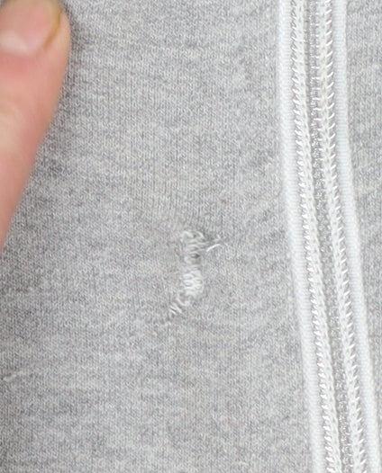 Ellesse Men's Grey XS Full Zip Hoodie with Logo Trim