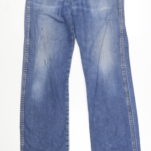 Wrangler Men's Blue Regular Fit Straight Jeans W32 L32