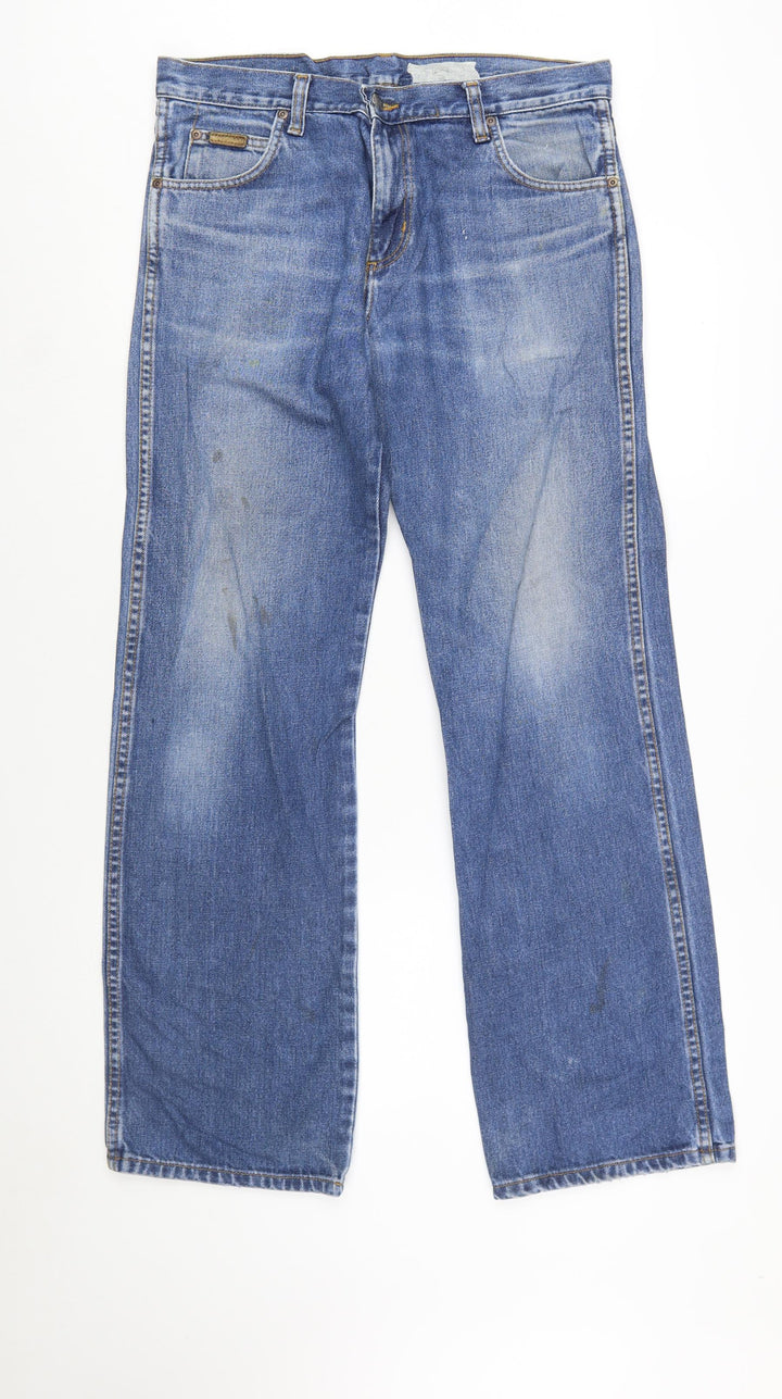 Wrangler Men's Blue Regular Fit Straight Jeans W32 L32