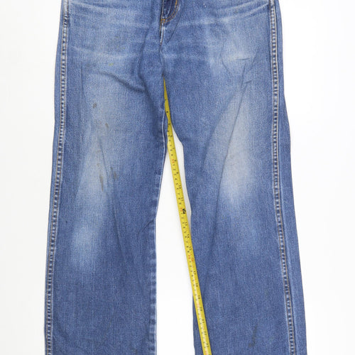 Wrangler Men's Blue Regular Fit Straight Jeans W32 L32