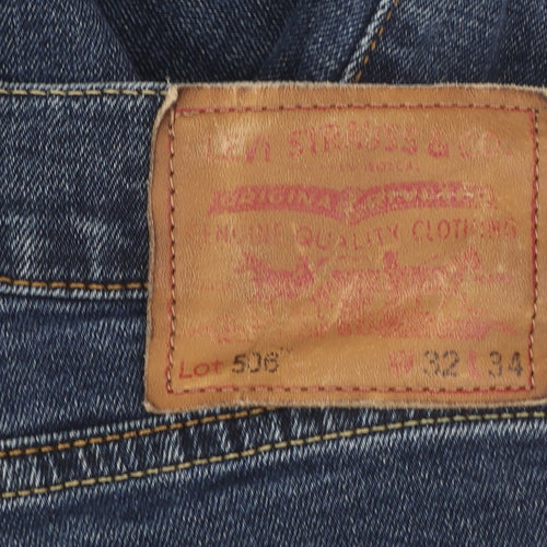 Levi's Premium 508 Men's Blue Straight Jeans W32 L34 Denim