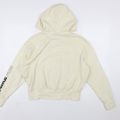 Nike Air Women's Beige Full Zip Hoodie XS Cotton Blend