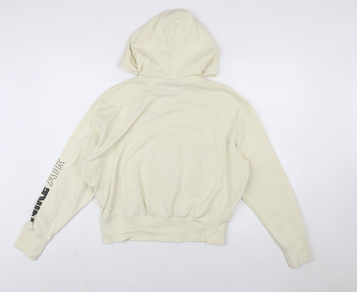 Nike Air Women's Beige Full Zip Hoodie XS Cotton Blend