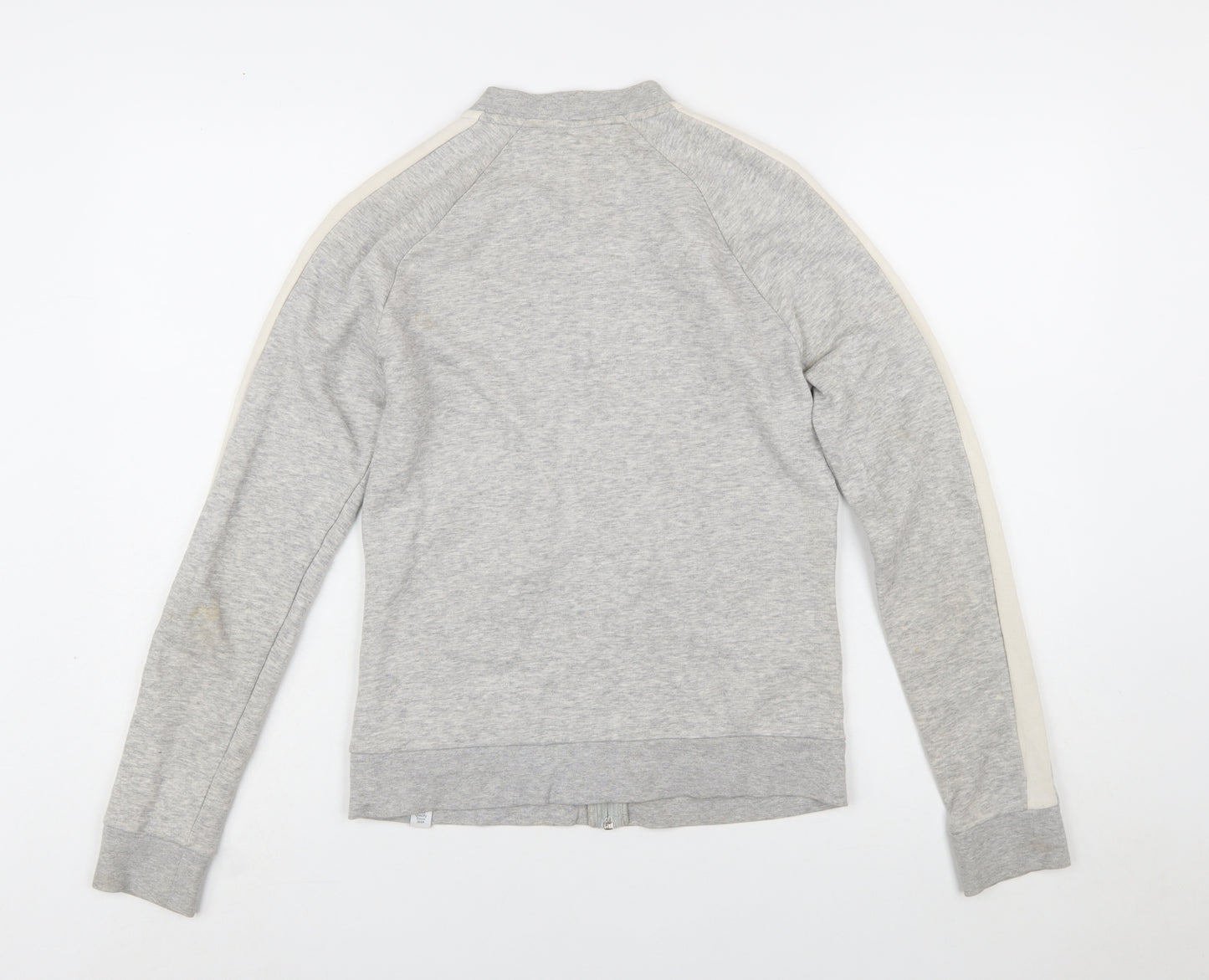 Puma Women's Grey Full Zip Hoodie Size 10 Cotton Blend Casual Sportswear