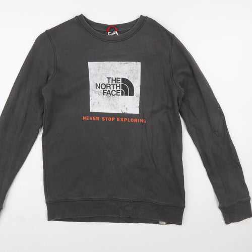 The North Face Boys Black XL Crew Neck Pullover Sweatshirt