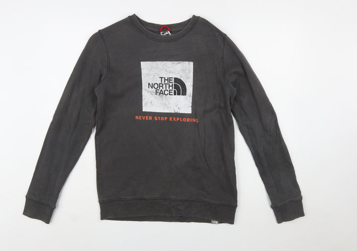 The North Face Boys Black XL Crew Neck Pullover Sweatshirt