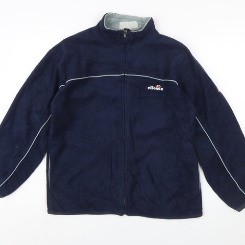 Ellesse Junior Boys Blue Fleece Zip Jacket XL 164-170cm Lightweight Activewear