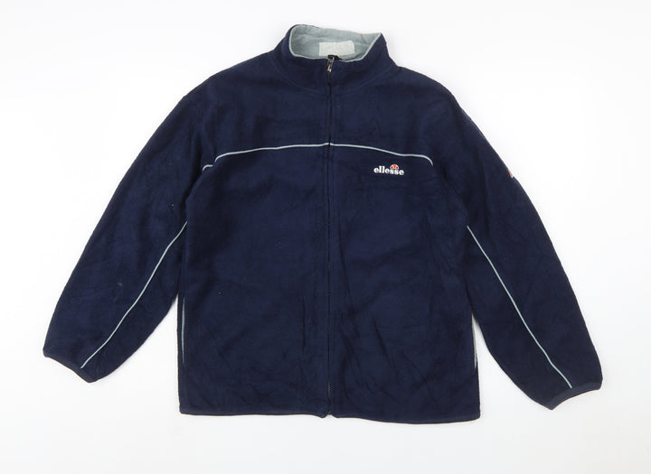 Ellesse Junior Boys Blue Fleece Zip Jacket XL 164-170cm Lightweight Activewear