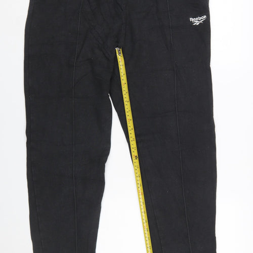 Reebok Men's Black Jogger Trousers L Regular Fit Casual Sportswear