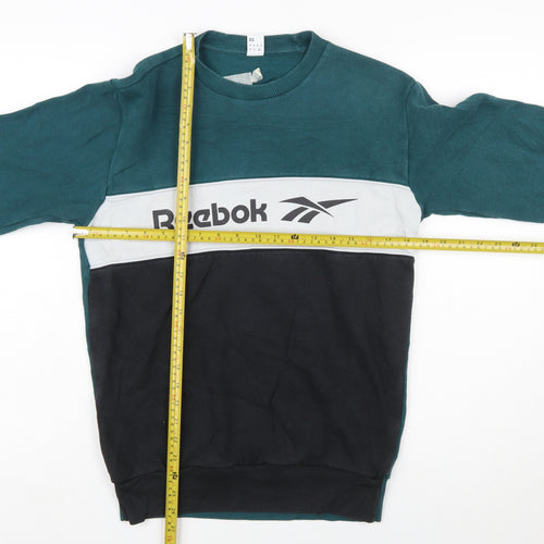 Reebok Men's Green XS Pullover Sweatshirt with Logo
