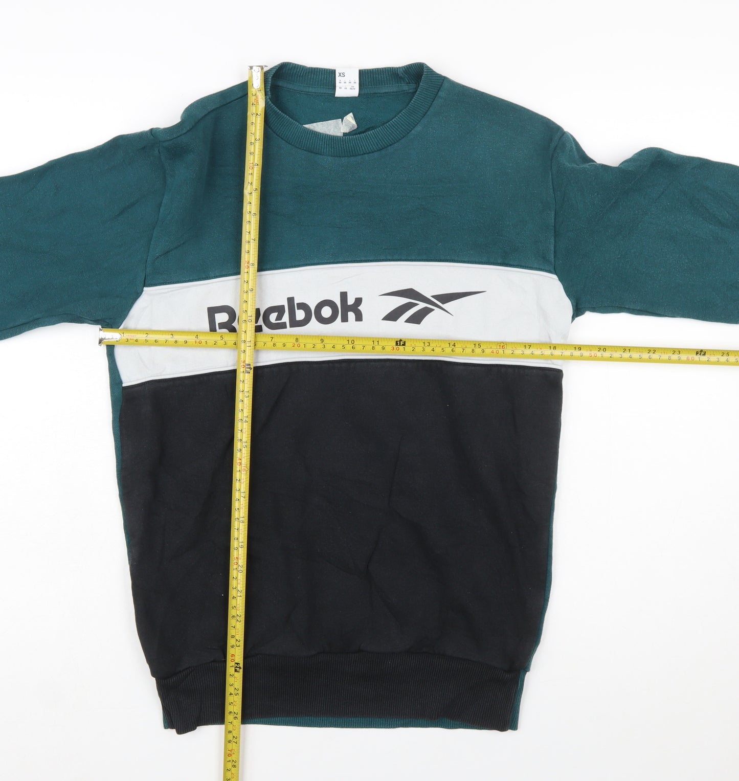 Reebok Men's Green XS Pullover Sweatshirt with Logo