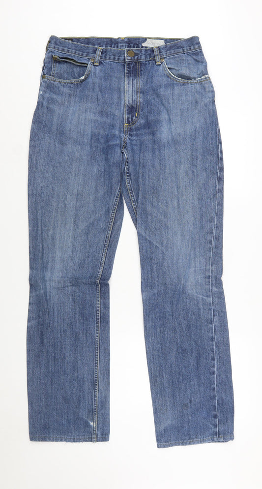 Lee Men's Blue Brooklyn Straight Leg Denim Jeans W34 L34