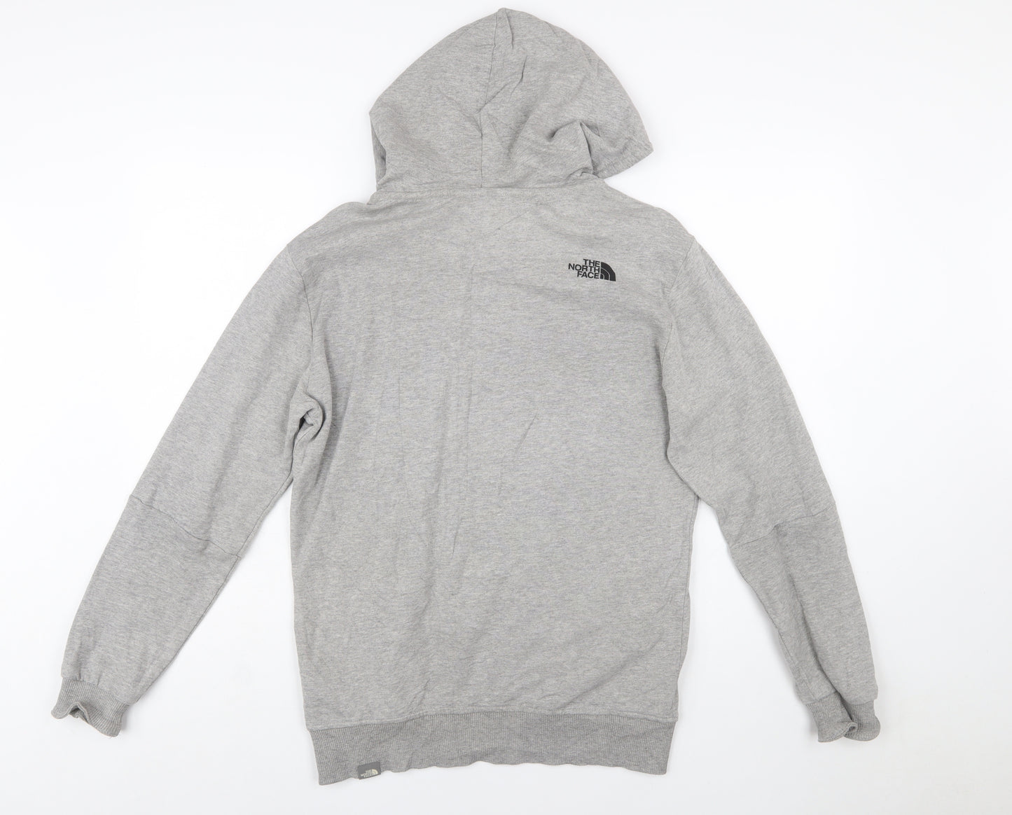The North Face Mens Grey Pullover Hoodie Small Graphic Logo
