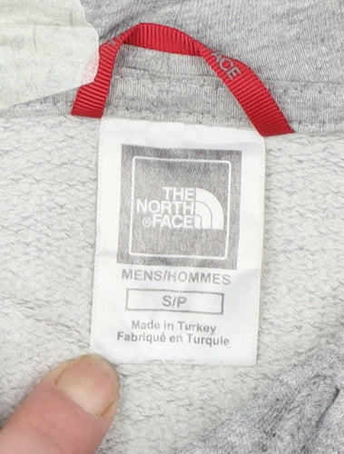 The North Face Mens Grey Pullover Hoodie Small Graphic Logo