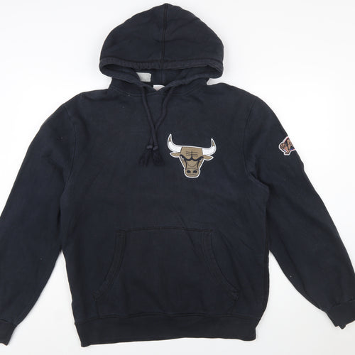 Mitchell & Ness Men’s Black L Pullover Hoodie Chicago Bulls Graphic