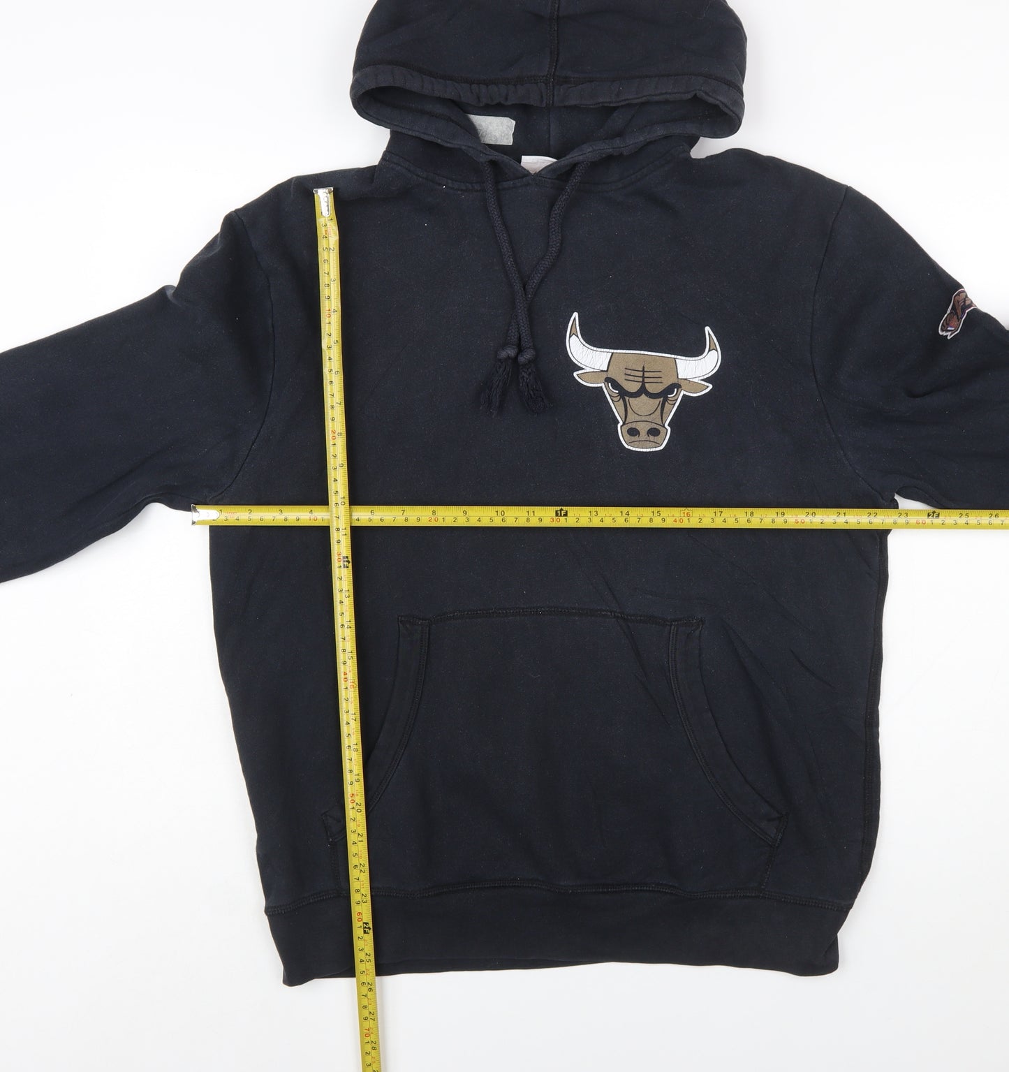 Mitchell & Ness Men’s Black L Pullover Hoodie Chicago Bulls Graphic