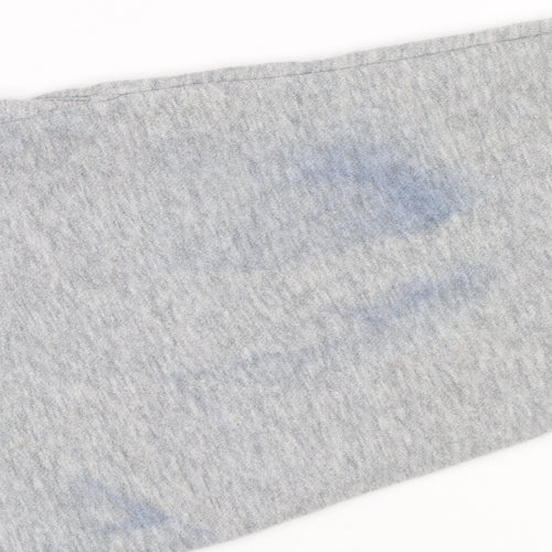 Nike Boys Grey Pullover Hoodie 12-13 Years Cotton Blend Sweatshirt