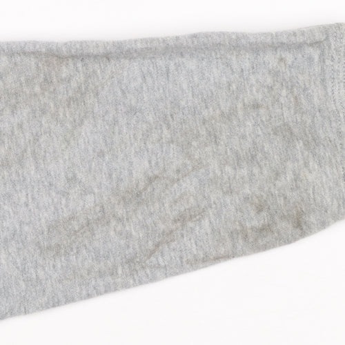 Nike Boys Grey Pullover Hoodie 12-13 Years Cotton Blend Sweatshirt