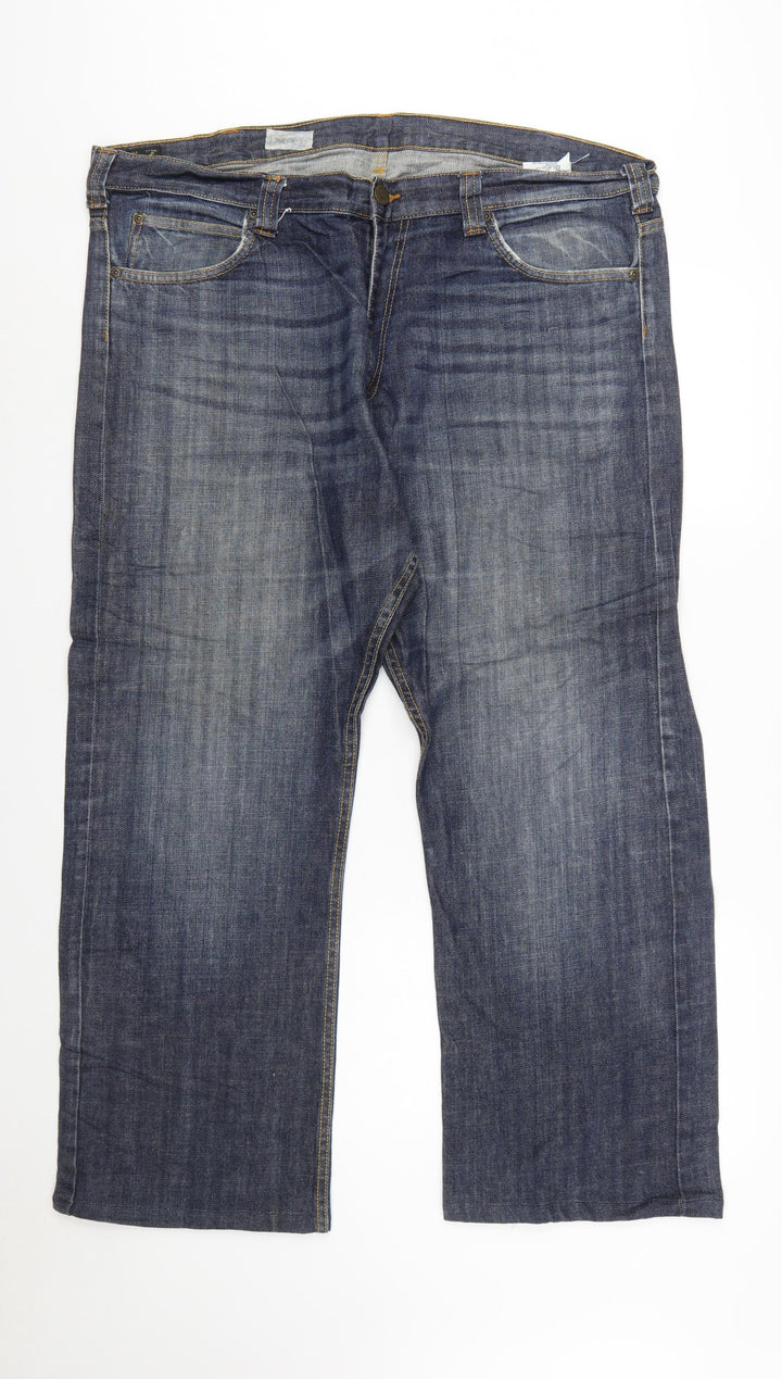 Lee Men's Blue Straight Leg Denim Jeans W40 L34 Regular Fit