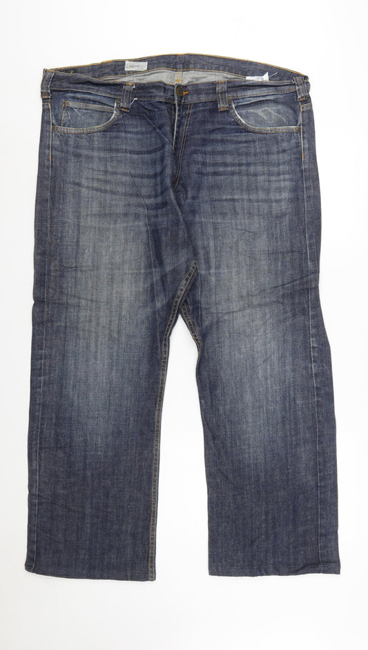 Lee Men's Blue Straight Leg Denim Jeans W40 L34 Regular Fit