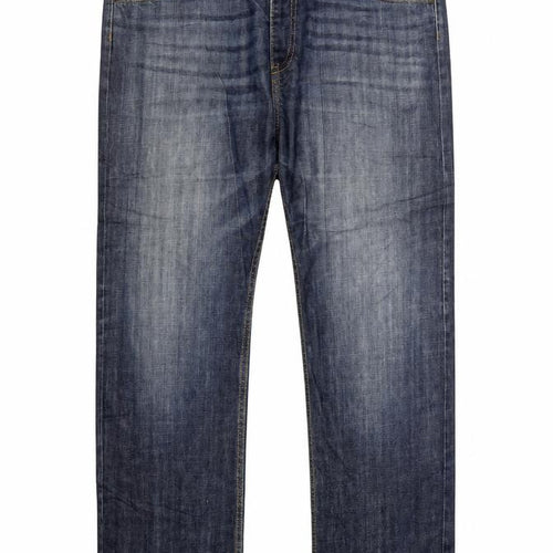 Lee Men's Blue Straight Leg Denim Jeans W40 L34 Regular Fit
