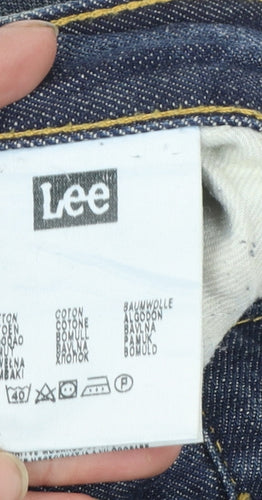 Lee Men's Blue Straight Leg Denim Jeans W40 L34 Regular Fit