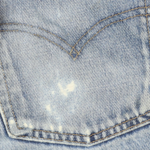 Levi's Mens Blue 522 Straight Denim Jeans W34 L36 Classic Cotton