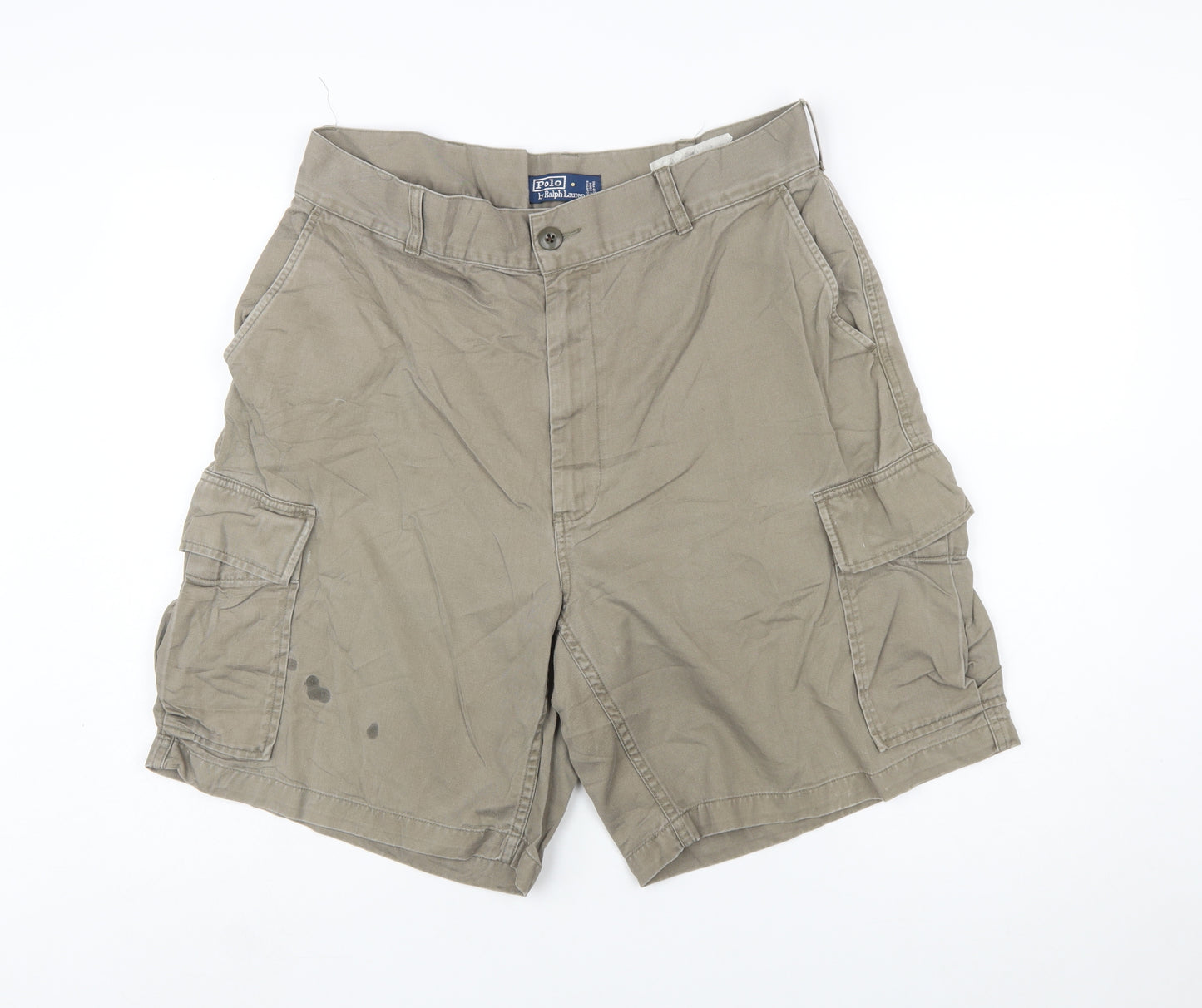 Polo Ralph Lauren Men's Beige Cargo Shorts Size L 36 in Cotton