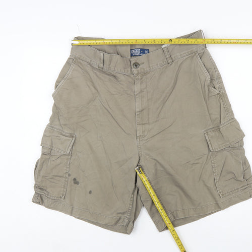 Polo Ralph Lauren Men's Beige Cargo Shorts Size L 36 in Cotton
