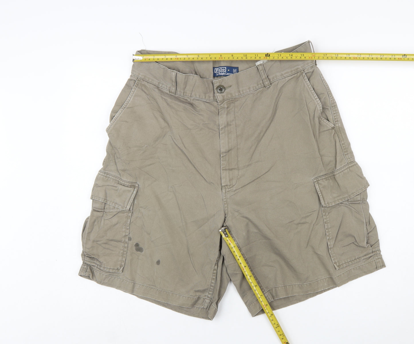 Polo Ralph Lauren Men's Beige Cargo Shorts Size L 36 in Cotton