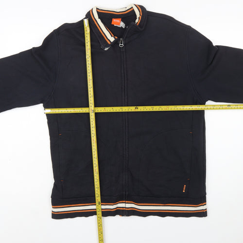 Hugo Boss Men's Black Full Zip Funky Sweatshirt Size L