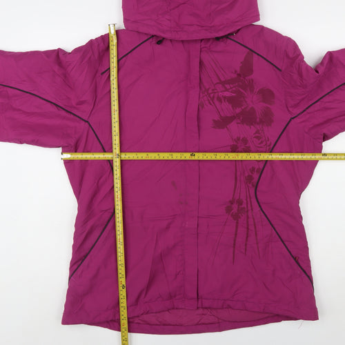 Umbro Womens Purple Hooded Lightweight Jacket Size 16 Casual Windbreaker