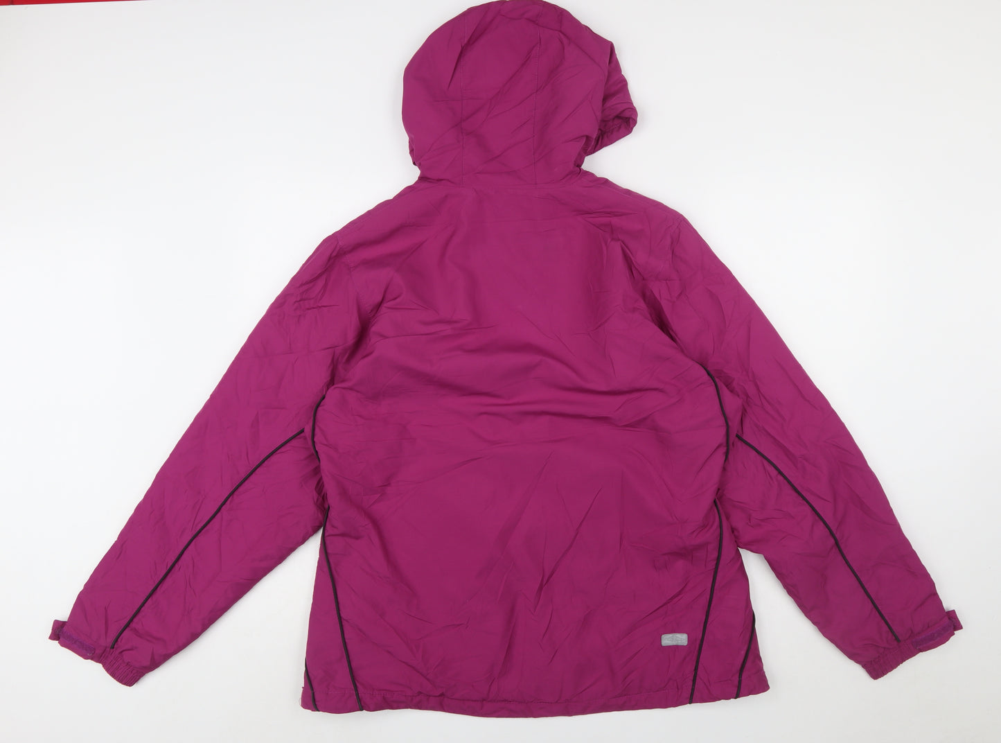 Umbro Womens Purple Hooded Lightweight Jacket Size 16 Casual Windbreaker