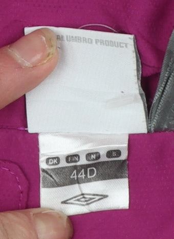 Umbro Womens Purple Hooded Lightweight Jacket Size 16 Casual Windbreaker
