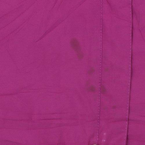 Umbro Womens Purple Hooded Lightweight Jacket Size 16 Casual Windbreaker