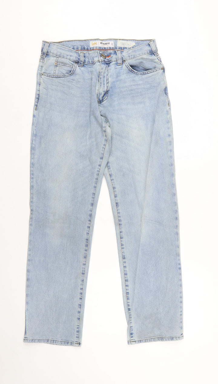 Lee Men’s Blue Regular Fit Tapered Denim Jeans 30W 30L