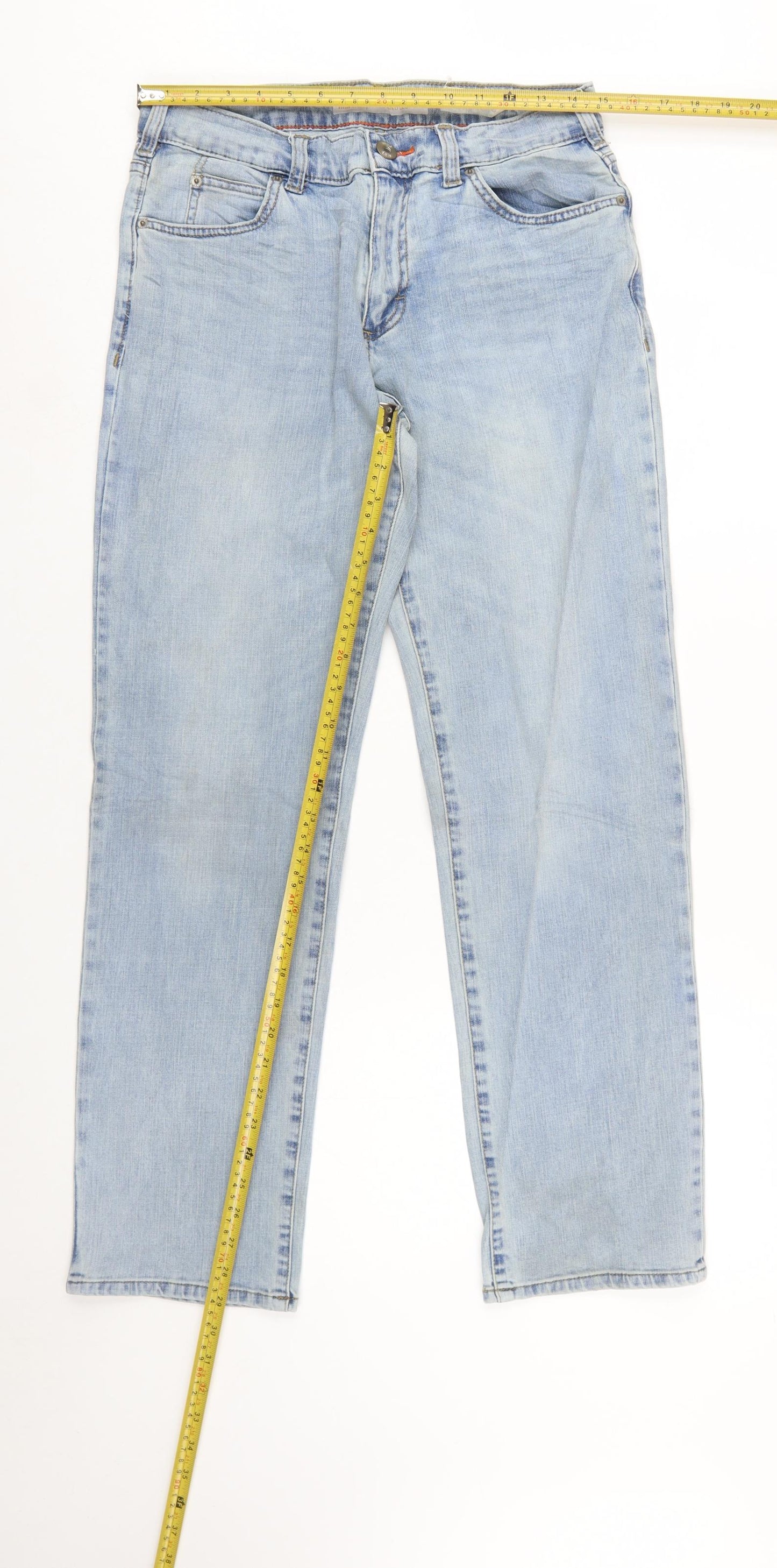 Lee Men’s Blue Regular Fit Tapered Denim Jeans 30W 30L