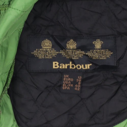 Barbour Women's Black Quilted Mid-Length Jacket UK 12