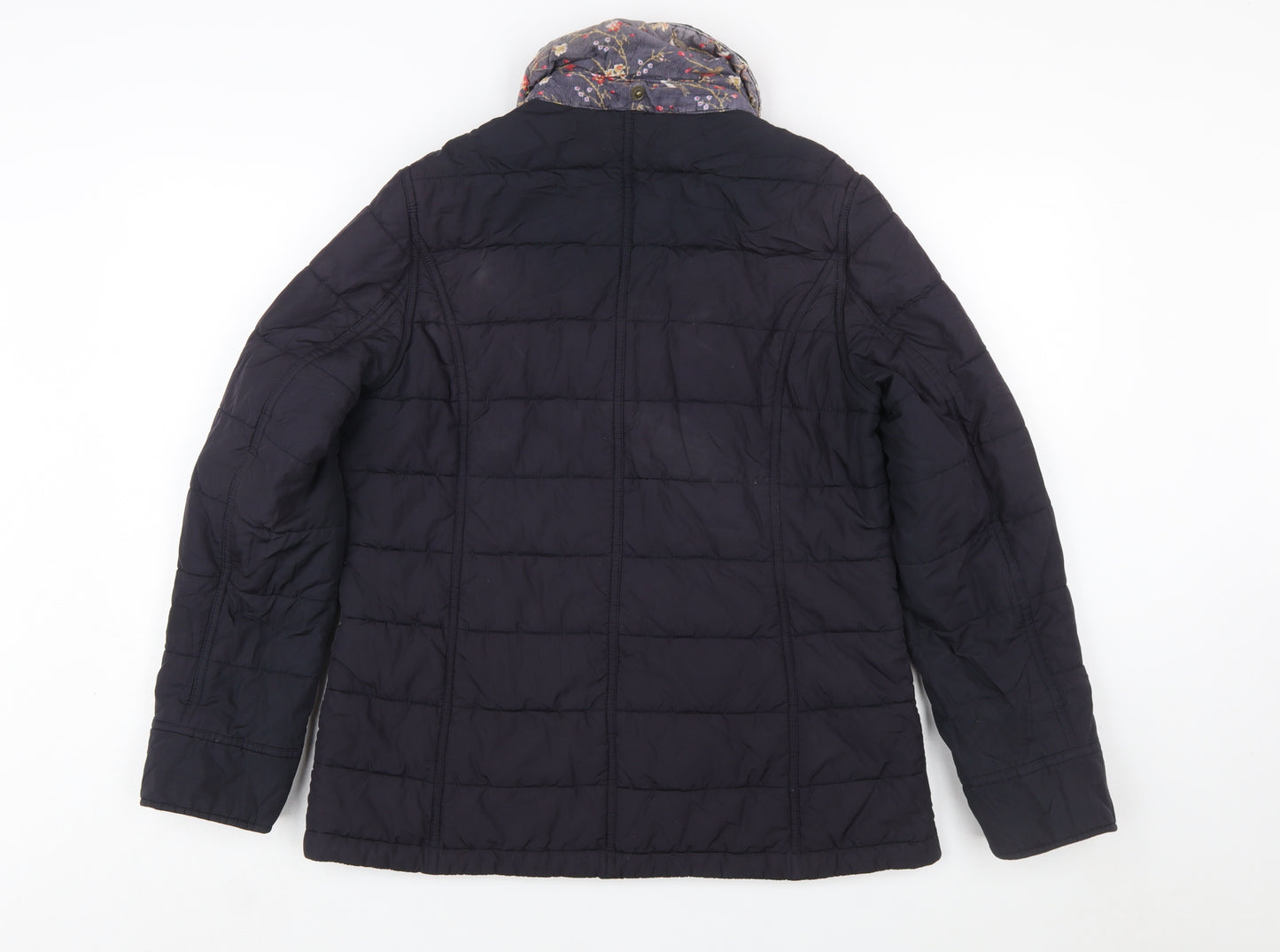 Barbour Womens Blue Quilted Mid-Length Jacket Size 12