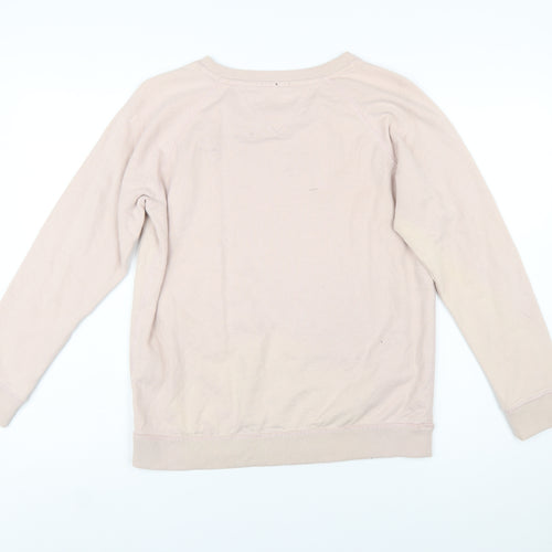 Hilfiger Denim Women's Beige Cotton Pullover Sweatshirt Size S