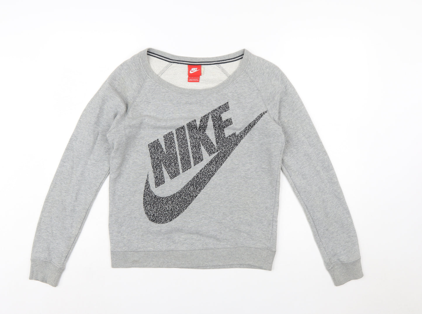 Nike Womens Grey Crew Neck Pullover Sweatshirt XS