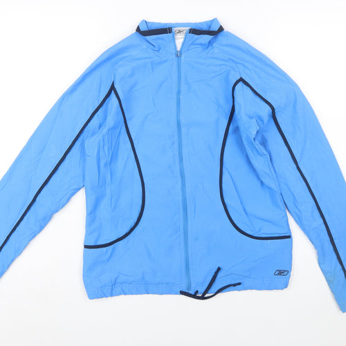 Reebok Womens Blue Size 10 Windbreaker Active Jacket